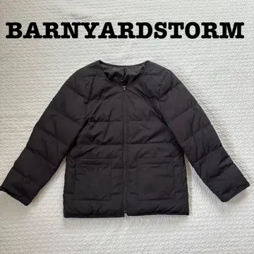 BARNYARDSTORM 블랙 얇은 소재 다운 자켓