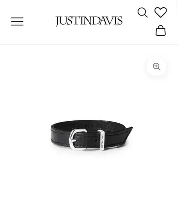 JUSTINDAVIS FENRIR NARROW LEATHER 팔찌