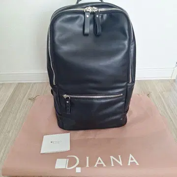 DIANA 블랙 가죽 백팩
