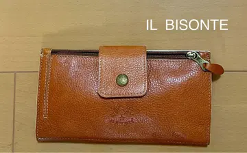 [ 새상품급 ] IL BISONTE 접이식 지갑 브라운