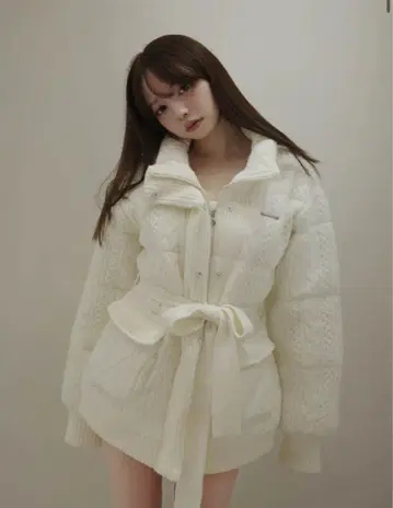 andmary Mary quilting knit shape jacket