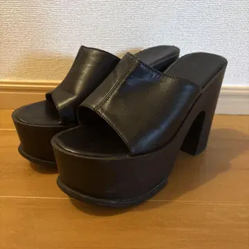 GRL 가죽 통굽 사보 샌들 24.5cm