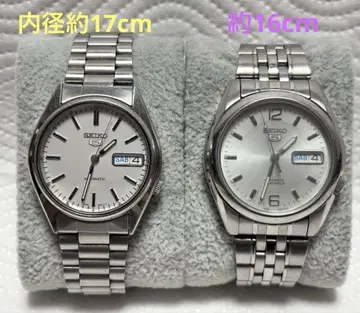 SEIKO 5 데이데이트 자동 와인딩 2점 작동 양호 뒷면 스켈레톤