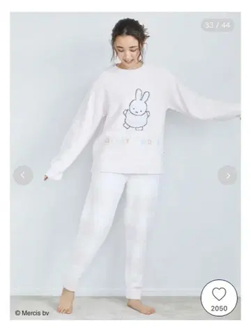 젤라피케 미피 패턴 룸웨어 상하의 세트