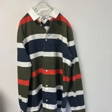 타미진스 tommy 보더 긴팔 셔츠