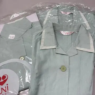 UNI wear 민트 그린 반팔 스모크 L 사이즈 3개 세트