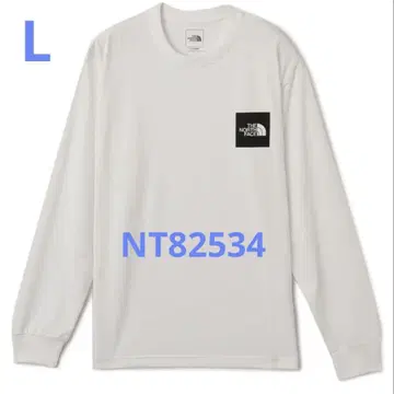 THE NORTH FACE 롱 슬리브 스퀘어 로고 티 L 사이즈