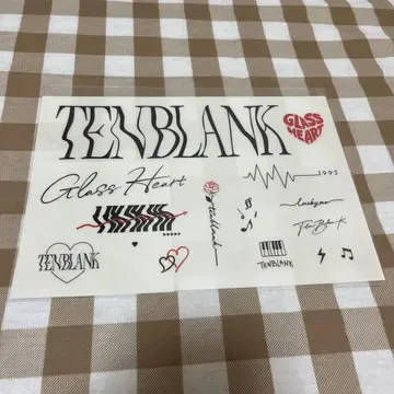 TENBLANK 타투 스티커 1 시트 이벤트 굿즈