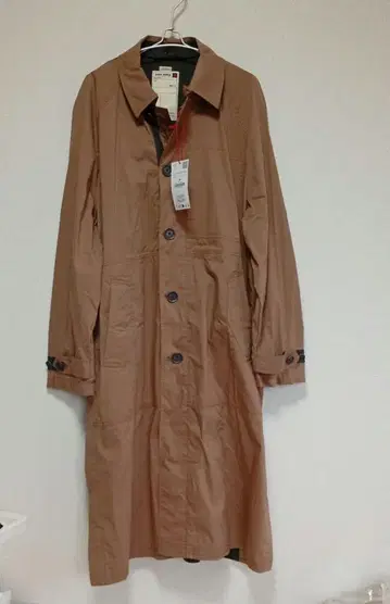 새상품 ZARA 남성용 브라운 트렌치코트 L 코트