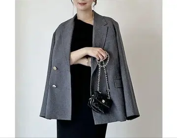Sustainable 메탈 버튼 테일러드 자켓 그레이 사이즈 1