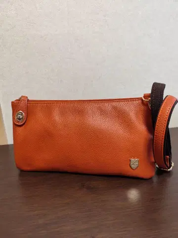 오렌지 더블 지퍼 백