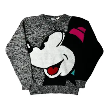 고품질 90s DISNEY MICKEY & CO. 미니 마우스 스웨터 M