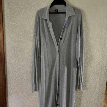 폴 스미스 그레이 롱 가디건