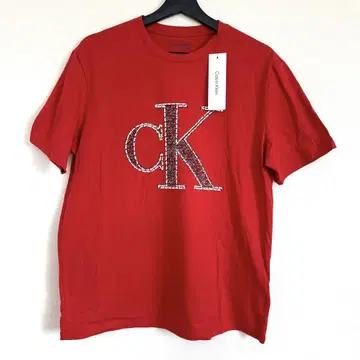 Calvin Klein cK 로고 티셔츠 레드 M