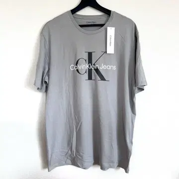 Calvin Klein Jeans 로고 T셔츠 그레이 L