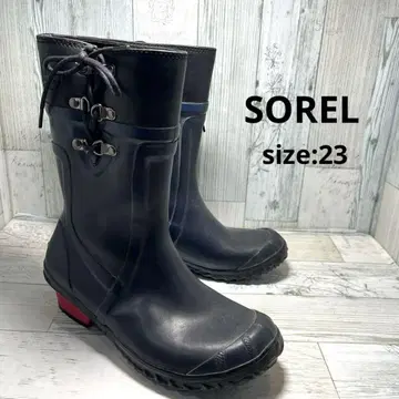 소렐 SOREL 레인부츠 부츠 23 네이비 블랙 핑크 장화