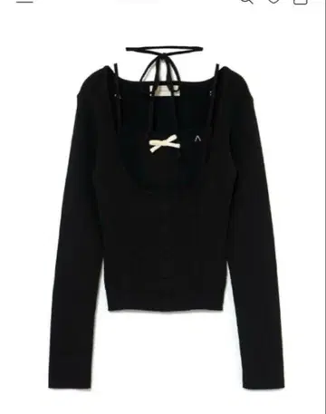 andmary Sharon ribbon tops black