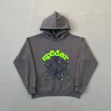 sp5der 후드티 그레이 그린 S
