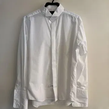 화이트 윙카라 셔츠 코튼 셔츠