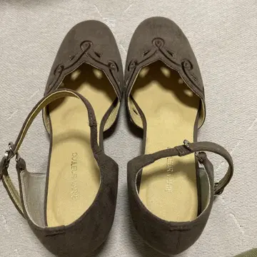 COULEUR VARIE 브라운 플랫슈즈 24.5cm