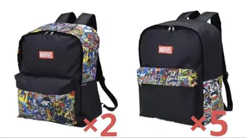 MARVEL 플래티넘 잡화 백팩 사이드 패턴 프론트 포켓 패턴