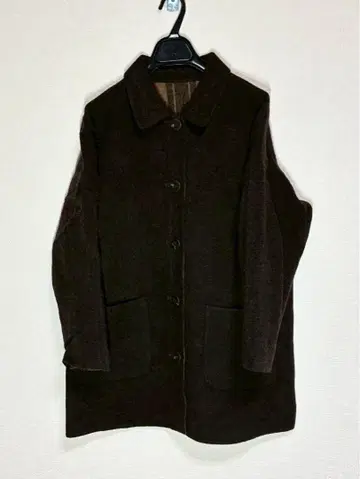 m841 Foxfire 울 혼방 다크 브라운 여성용 코트 M