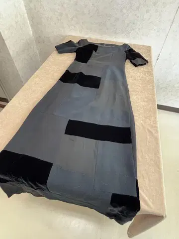시빌라 패치워크 반팔 초롱 원피스