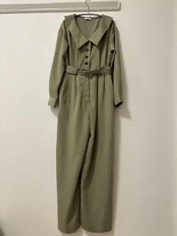 CLANE 벨트 올리브 그린 올인원