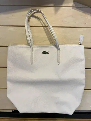 LACOSTE 화이트 토트백