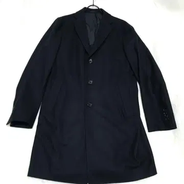 유나이티드 애로우즈 소프트 멜톤 체스터필드 코트 블랙 44