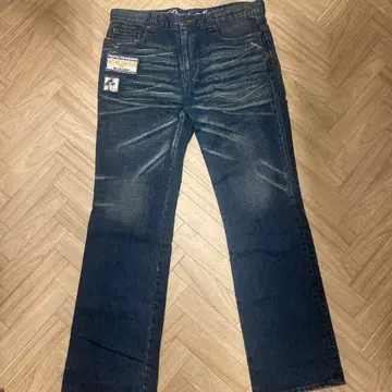 새상품급 남성용 비치 사운드 데님 34 디자인 청바지 데미지