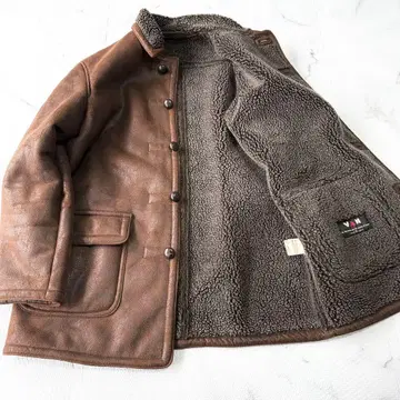 새상품급 VAN jacket 가죽 무스탕 코트 M