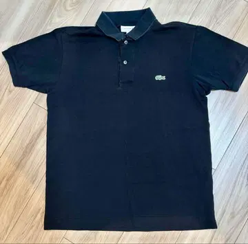LACOSTE 블랙 피케 셔츠 US S