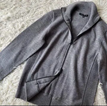 할인 중 Theory 집업 니트 그레이 울