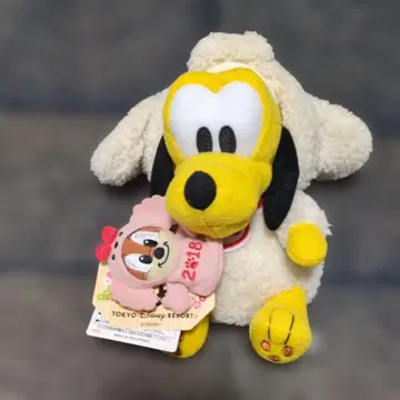 플루토 2018년 설날 봉제 인형 배지 (년)