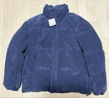 [ 미사용 ] ZARA 코듀로이 다운 네이비 M 사이즈 표기