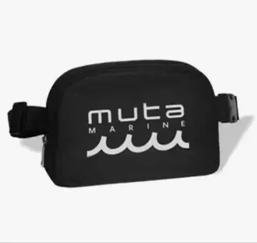 muta 그래픽 웨스트 파우치 바디백 블랙 R