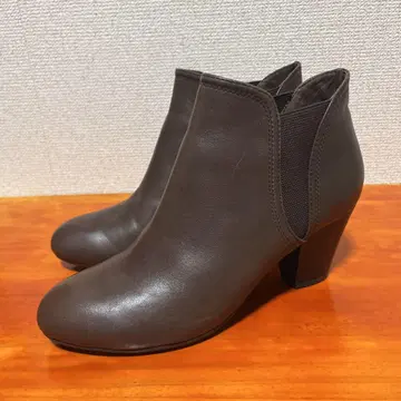 새상품급 잉그 사이드 고어 부츠 부티 23.5cm 짙은 갈색 다크 브라운