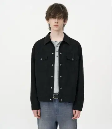 INSILENCE Poe Suede Western Jacket BLACK