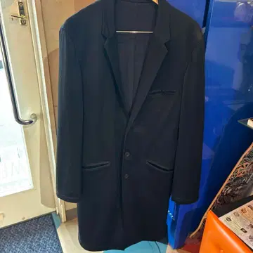 Y-3 블랙 테일러드 롱 자켓 메쉬 안감