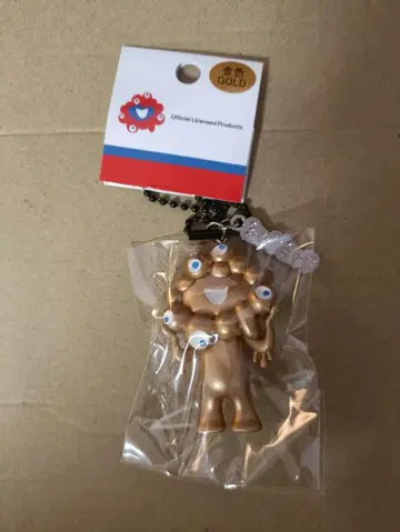 오사카 간사이 엑스포 입체 PVC 키링 미야쿠미야쿠 골드 골드 컬러