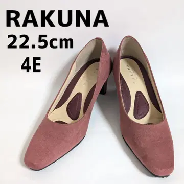 RAKUNA 22.5cm 4E 핑크 스웨이드 펌프스