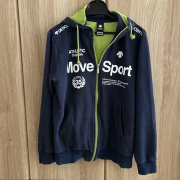 DESCENTE Move Sport 후드티 L 사이즈 네이비
