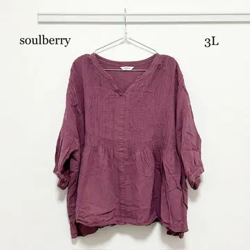 0431 soulberry 화의색의 옷 이마요색 블라우스 3L 사이즈