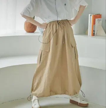 나일론 카고 스커트