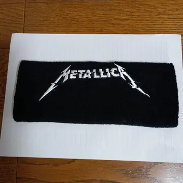METALLICA 자수 로고 리스트 밴드