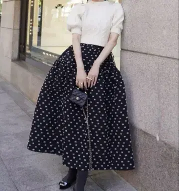 [기장 수선 있음] HYEON 헤욘 tsubutsubu 스커트