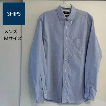 SHIPS 옥스퍼드 셔츠 M 블루 스카이블루