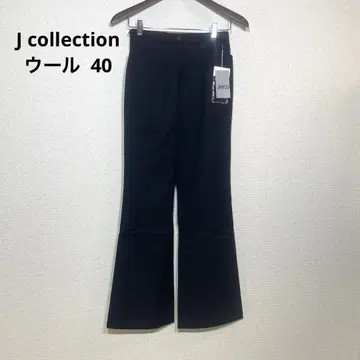 J collection 슬랙스 팬츠 울 바지 블랙 일본제