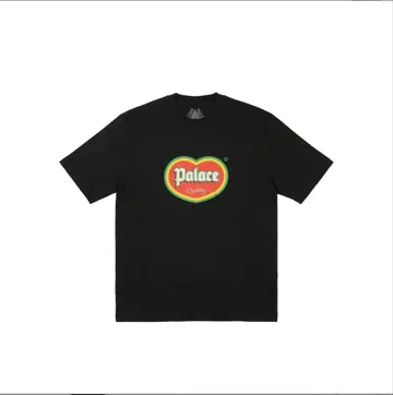 Palace 하트형 로고 T셔츠 블랙